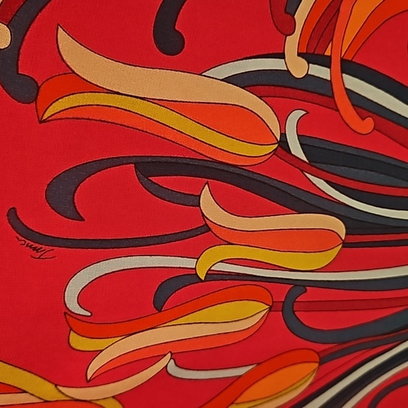 💕TRINA TURK💕 Broome Top Radio City Rose Retro Abstract Floral Print Small NWOT - Picture 9 of 11